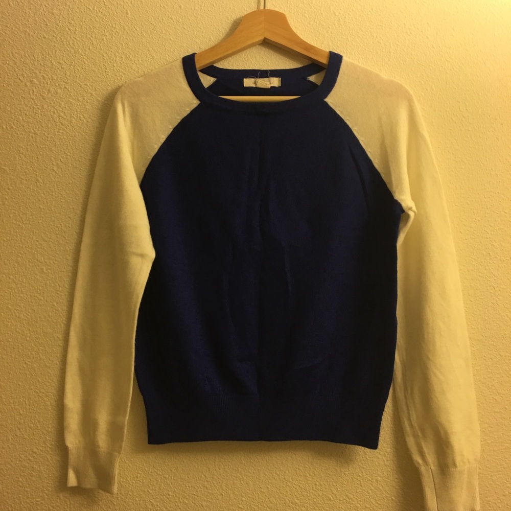 [Forever 21] Blue/White Color Block Sweater